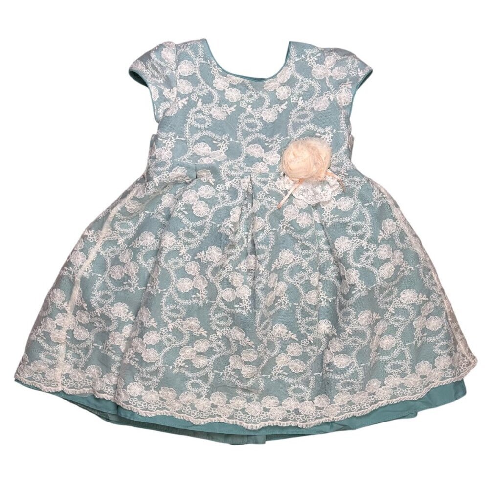 Laura Ashley London 4 Girls Party Dress Tulle Wedding Floral Pageant
